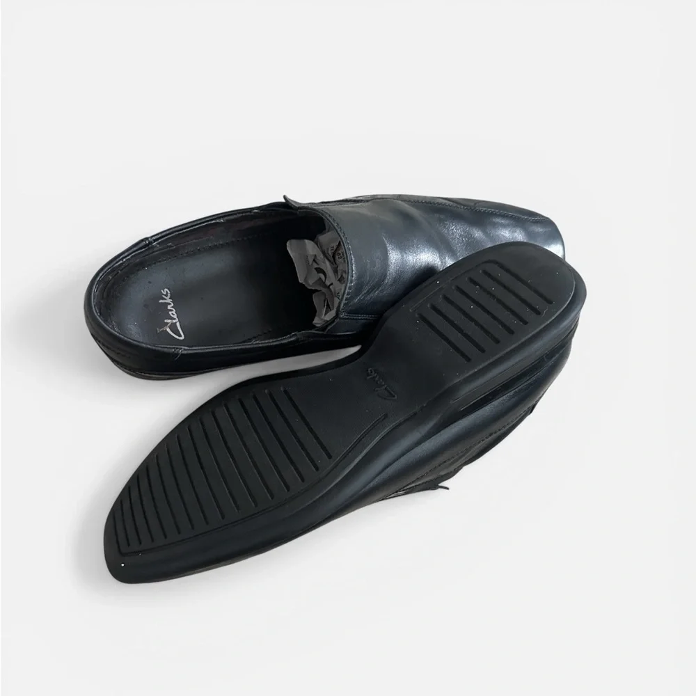Clark’s Leather‎ Loafers Dress Shoes Black Mens 12